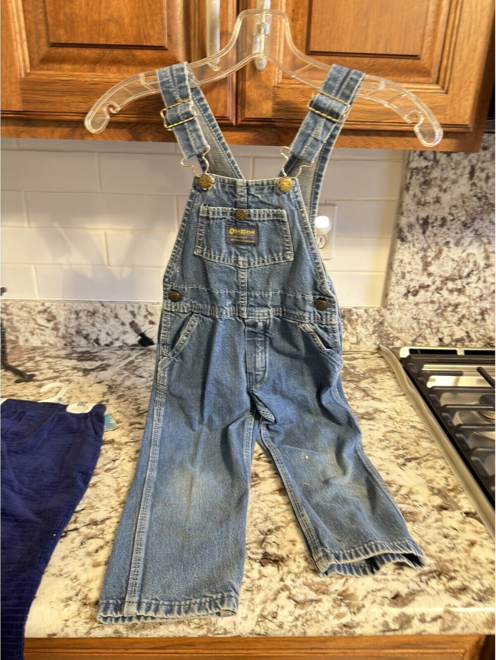 Vintage OshKosh B'Gosh Jeans Bib Overalls Toddler Size 4T USA